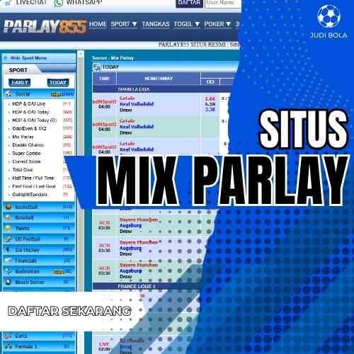 Parlay855 Login Situs Bandar Judi Bola Taruhan Mix Parlay Resmi